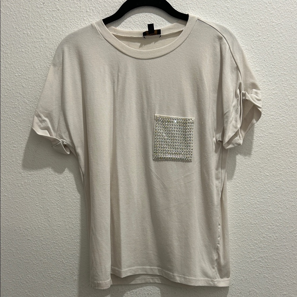 Casual Cream T-Shirt